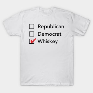 Republican Democrat Whiskey T-Shirt